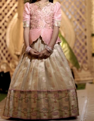 Picture of Pure zari kota lehanga 6-8Y