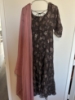 Picture of Brown and onion pink anarkali