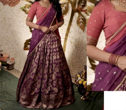 Picture of Brnaras half saree