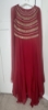 Picture of Brand new Red XL size cape sleeve designer gown