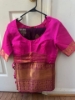 Picture of Purple and pink Pattu saree