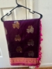 Picture of Purple and pink Pattu saree
