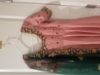 Picture of Maggam work embroidered dress with contrast dupatta