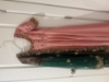Picture of Maggam work embroidered dress with contrast dupatta