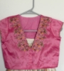 Picture of Floral tissue lehanga with maggam work blouse 8-10Y