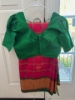 Picture of Traditional color combo Gadwal saree with multi use blouse